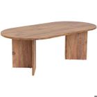 HANAH HOME Table basse ovale en aggloméré coloris pin atlantique L119 cm - IRIS