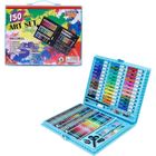 HIBA 150 PCS Dessin crayons,Malette de Coloriage Enfants Aquarelle Crayon Enfants Dessin Kit Crayons de Couleur Ensemble Crayon Peinture
