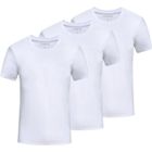 ZEWOW Lot de 3 T-Shirt Manches Courte Homme Couleur unie Casual Col Rond TEE SHIRT Homme Grand Taille XS-3XL