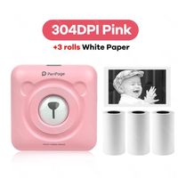 PeriPage – Mini-imprimante Photo Portable sans fil A6 304DPI, Bluetooth, impression thermique sur papier, connexion USB [16B421C]