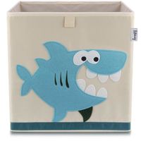 Boîte de rangement "requin" sur fond clair , compatible avec l'étagère IKEA KALLAX Lifeney 833367