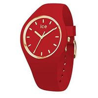 ICE-Watch -   - Ice Glam Colour Red - Montre Rouge pour Femme avec Bracelet en Silicone - 016263 (Small)