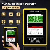 4 en 1 Détecteur de rayonnement nucléaire haute sensibilité, les rayons bêta, gamma, X, température et humidité
