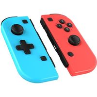 Manette Switch compatible avec Nintendo switch ,Bluetooth Manette Switch Pro, Bleu et Rouge Bluetooth Gamepad