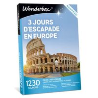 Wonderbox - Idée cadeau - 3 jours d'escapade en Europe - 1230 séjours en Europe