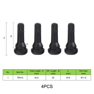 MSY VALVE Lot De 50 Tiges De Valve De Pneu TR414 En