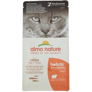 CROQUETTES almo nature Holistique Maintenance Complet pour Chats Adultes Nourriture sèche avec Poisson Frais Grasses – 400 g 446629