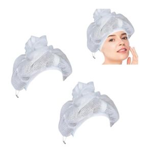 Bonnet à filet réglable pour sécher les cheveux bouclés - AliExpress