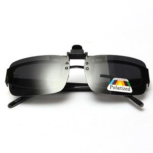 vision nocturne et vision du jour 1x Lunettes de soleil polarisantes clipsables photochromique pour homme pour lunettes de myopes extérieure conduite protection UV400 sport 