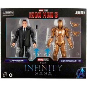 FIGURINE - PERSONNAGE Figurine - Marvel - Iron Man 3 - Happy Hogan et Ir