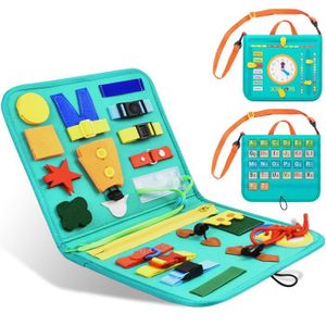 Xespis Busy Board Jouets d'Activité et de Développement Educatif pour  Enfant 1 2 3 Ans, Jeux Montessori en Bois avec 8 Interrupteurs LED, comme  Cadeau pour Bebe et Enfant : : Jeux et Jouets
