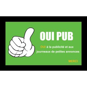 Autocollant Stop Pub Pour Boîte Aux Lettres - Logo 599, Neuf, Marque Zundapp