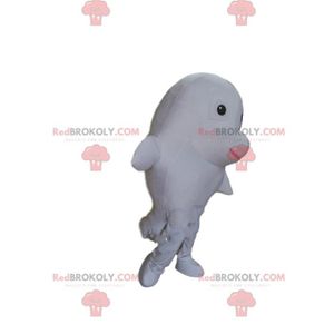 DÉGUISEMENT - PANOPLIE Mascotte de dauphin blanc, costume de poisson géan