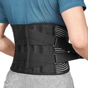 CEINTURE LOMBAIRE Ceinture de Soutien Lombaire Maintenir Bien Les Lombaires et Le Dos Soulage la Douleur 4 Ressorts Soutien Sangle Double Réglable -