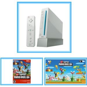 CONSOLE WII Console Nintendo Wii New Super Mario Bros Pack - Blanc