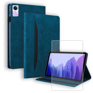 Étui Xiaomi Pad 6, Antichoc + Support Clavier, série Trifold Bump - Bleu  nuit - Français