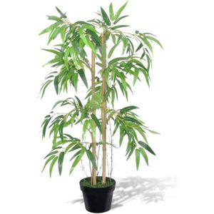 FLEUR ARTIFICIELLE Plante artificielle avec pot Bambou Twiggy 90 cm