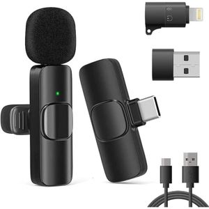 Microphone omnidirectionnel cravate sans fil pour iPhone, iPad et Mac BOYA  by-V1