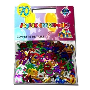 Confettis de Table 18 Ans Bleu/Argent