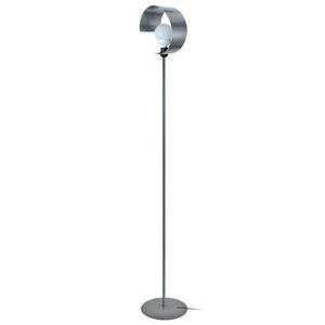 LAMPADAIRE LUNE ONE-Lampadaire géométrique métal  noir,alumin