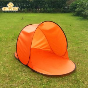 ABRI DE PLAGE Orange Tente de plage Popup pour enfants auvent so