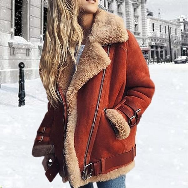 manteau hiver cuir femme