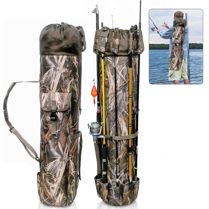 Zite Fishing Canne à Pêche avec 3 Compartiments - Rod Bag 150cm