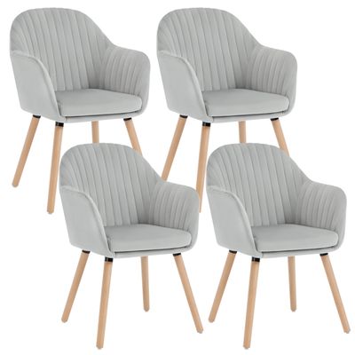CLP Lot de 4 Chaises Empilables Calisto I Chaise De Visiteur avec Piètement Stable en Métal Chromé I Chaise pour Zone D'Attente, Couleur:Noir