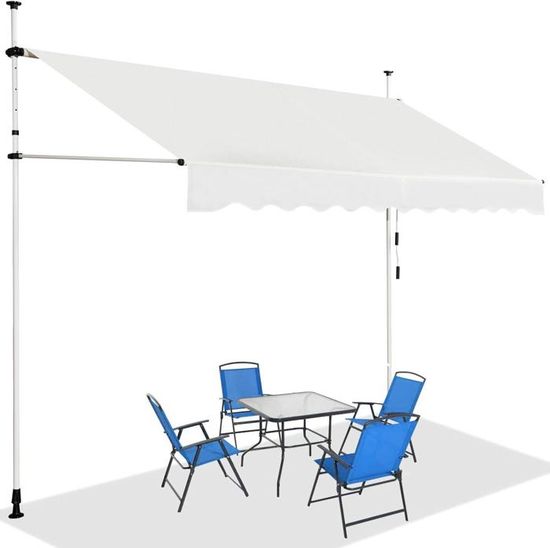 Toile De Remplacement Pour Store Banne Manuel - Imperméable, Anti-UV, Plusieurs Tailles (ex : 3,5x3 M Kaki) - 11