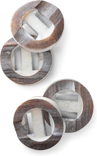 10 Boutons En Corne Naturelle Marron Noir Pour Costume/blazer