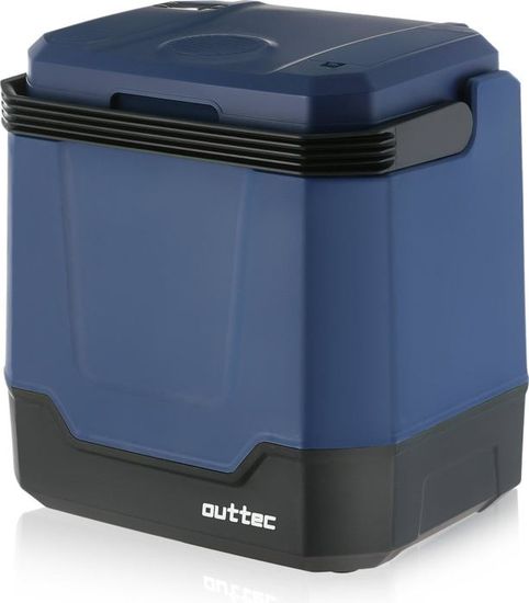 Glacière Électrique 27L Outtec - 12V/220V - Frigo De Camping Voiture Avec Fonction Chauffage Et Refroidissement (-20°C à +65°C)