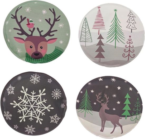 Lot De 4 Chauffe-mains Réutilisables MC-Trend – Design Pingouin Mignon, Activation Par Pliage, Jusqu’à 55°C, 60 Min De Chaleur – Cadeau D’hiver Pour Adultes Et Enfants
