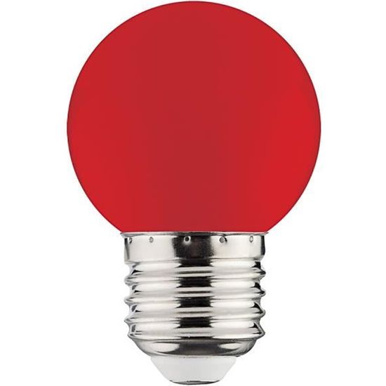 Ampoule globe Led Rouge 1W E27 220-240V - 50-60Hz - Cdiscount Maison