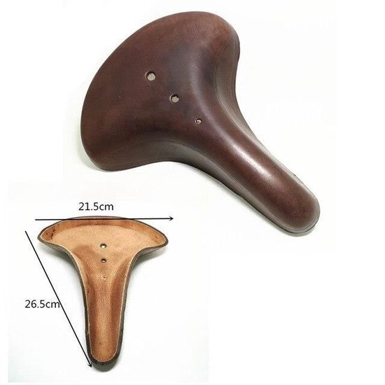 Selle De Vélo Vintage En Cuir PU à Ressorts - Confort Rétro Avec Rivets, Pour Homme Et Femme