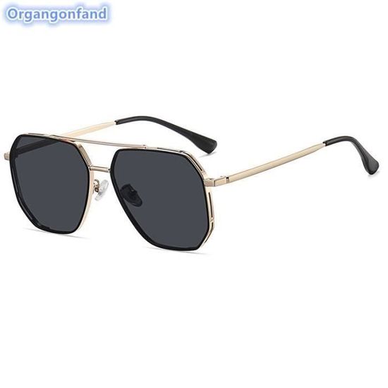 Lunettes De Soleil Rétro 70s - Style Aviateur Double Pont - Verres UV400 Protection 100% - Cadre épais