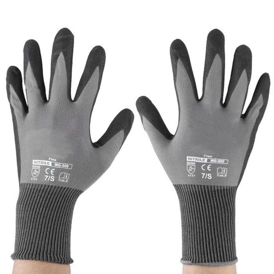 Gants de travail d'hiver pour homme Terra rouge en caoutchouc