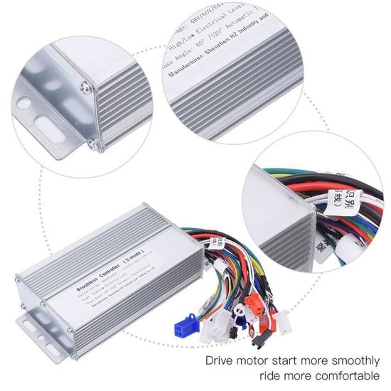 Contrôleur De Vitesse Yunli 60V 50A Pour Scooter électrique – 12 MOSFETS, 6000W