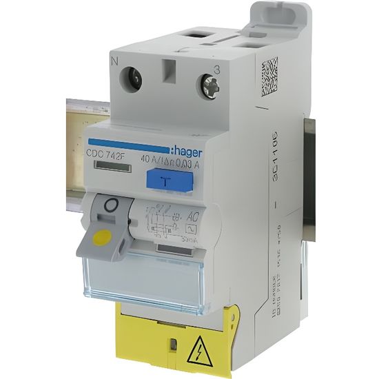 Interrupteur différentiel HAGER CDC742F 2 x 40A 30Ma — free download