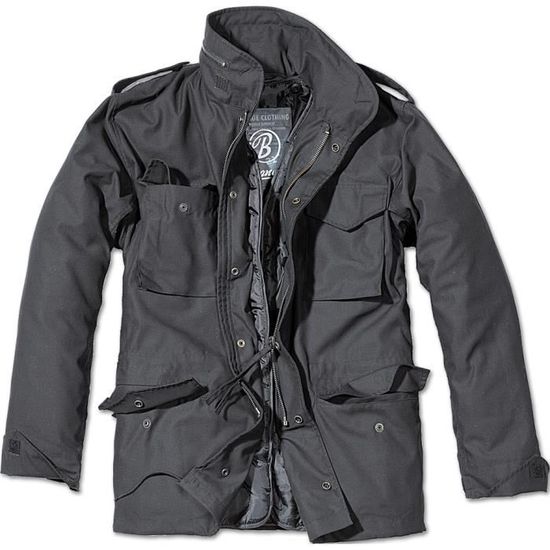 Brandit Veste Homme M65 Army Vintage - Veste D'Hiver Chaude Avec Doublure Amovible