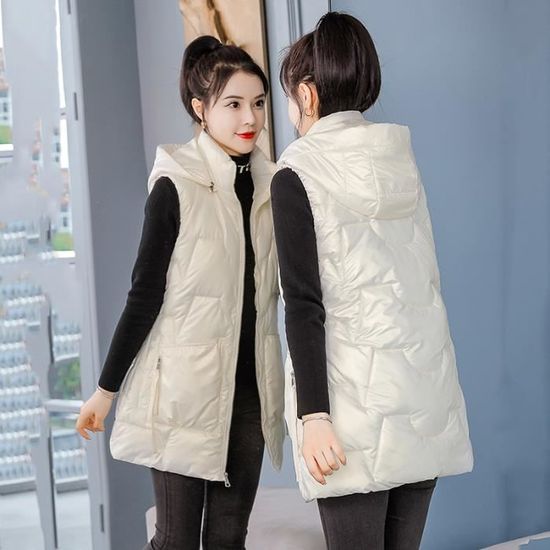 Manteau Zara Femme Taupe - Capuche, Rembourré, Imperméable - Taille L - Occasion