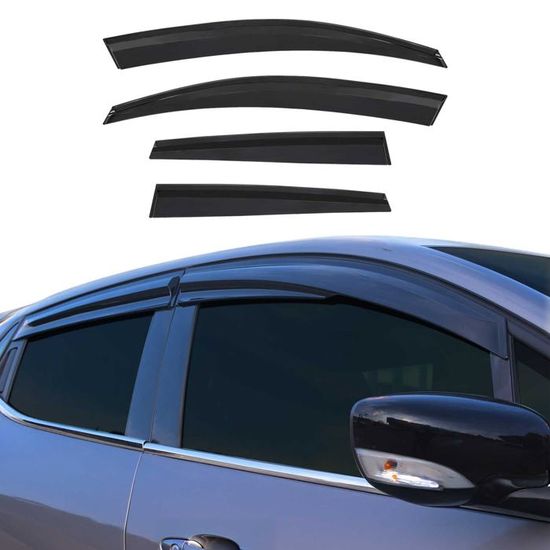 Deflettori Aria/Acqua Per Renault Clio 5D 2019-2023 - Set 4 Pezzi Acrilico Trasparente