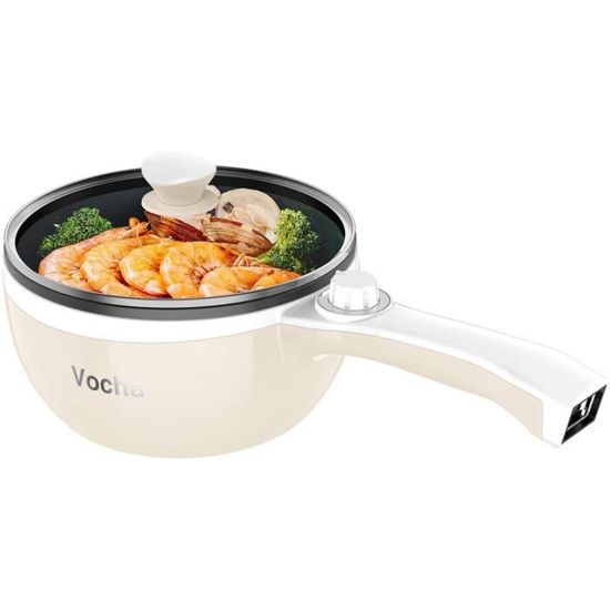 Casserole Antiadhésive En Acier Inoxydable 22 Cm Avec Bec Verseur - Pour Soupe, Lait, Nouilles - Compatible Induction