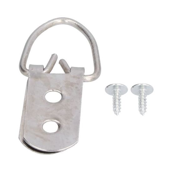 MZMing [120 Pièces] Cintres à Cadre Photo D-Anneau Crochets Pour Cadres Cintre Métallique à Trou