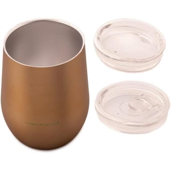 Lot De 2 Gobelets En Acier Inoxydable 600 Ml - Incassables, Empilables - Pour Bière, Café, Extérieur, Camping, Bar - Couleur Argent Ou Noir