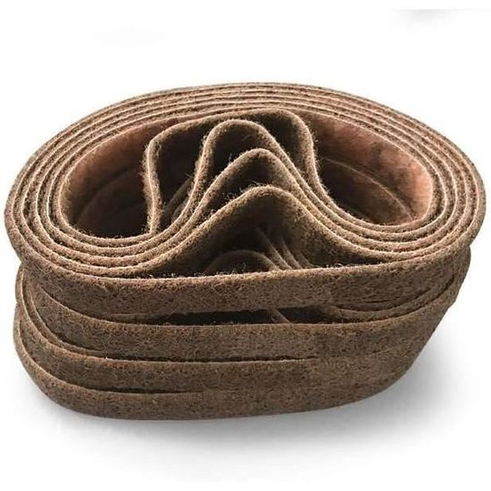 Lot Bandes Abrasives 3M Scotch-Brite SC-BS Non-Tissé - 13mm X 457mm - Grades Grossier à Superfin - Pour Ponceuse à Bande