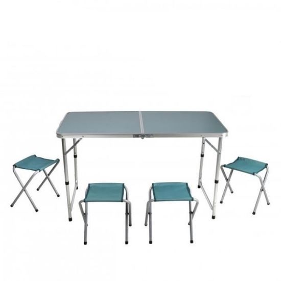 Table De Camping Pliable 80 Cm En Aluminium - Table Pique-Nique Portable Pour Jardin, Cuisine Et Fêtes