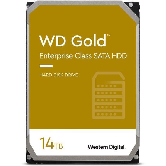 WD Gold™ - Disque dur Interne - 14To - 7200 tr/min - 3.5" (WD141KRYZ)
