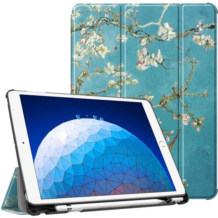 Étui Pour IPad Air 3 (10,5") & IPad Pro 10,5" - Protection Coins, Rotatif 360°, Porte-Crayon, Mise En Veille