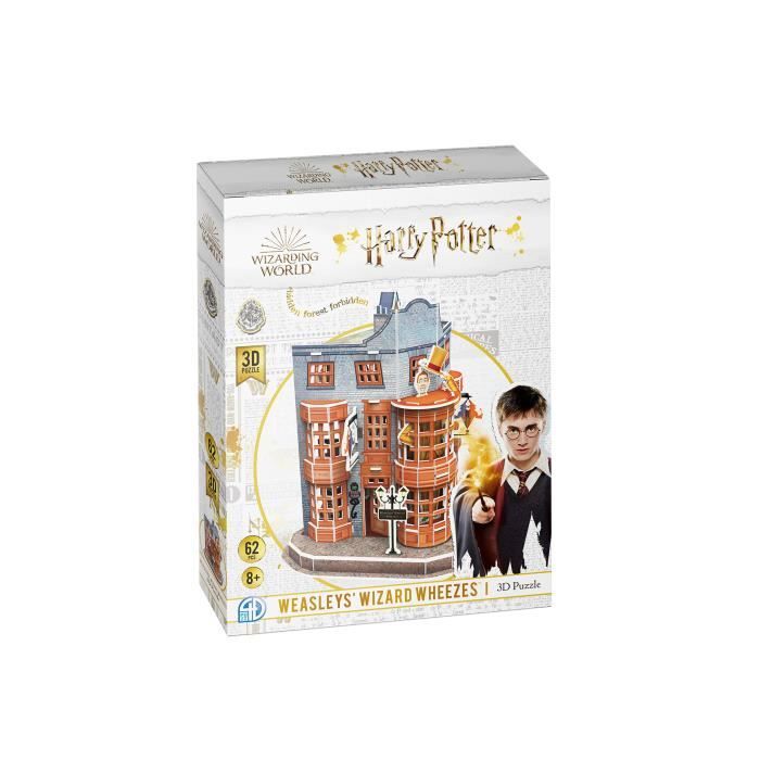 CubicFun | Harry Potter Boutique Weasley, Farces pour sorciers facétieux | Jeu de construction | Puzzle 3D | 62 pièces