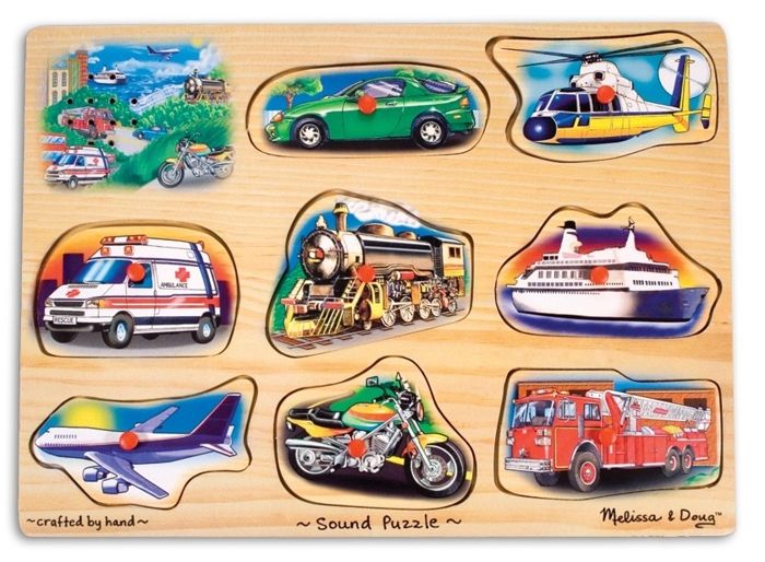 MELISSA & DOUG Puzzle Sonore - Véhicules